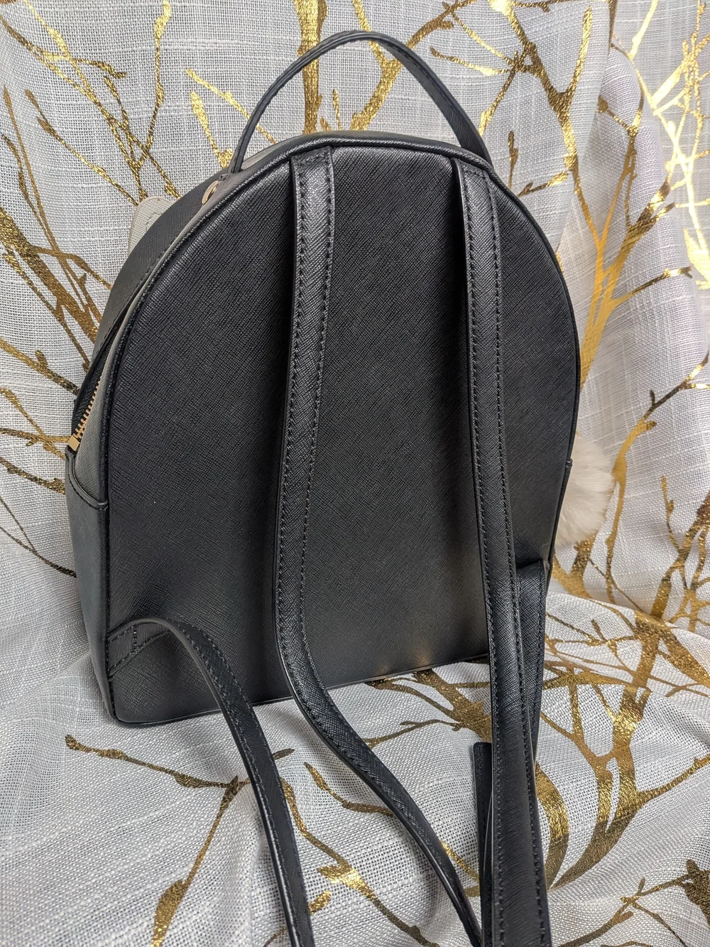kate spade Black Bunny Ear Mini Backpack with Pom display picture 1